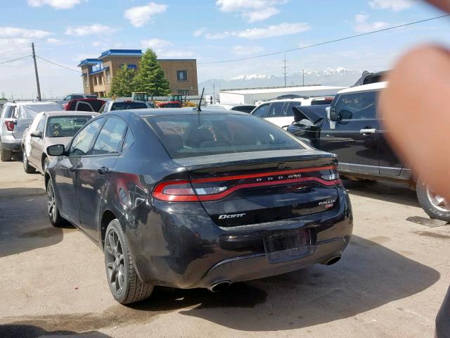 1C3CDFBH2DD134292 - 2013 DODGE DART SXT BLACK photo 3