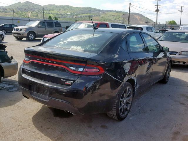 1C3CDFBH2DD134292 - 2013 DODGE DART SXT BLACK photo 4