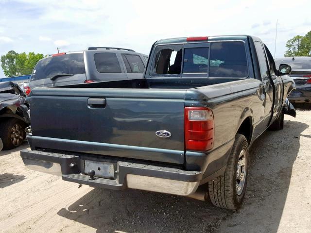 1FTYR44EX4PB64892 - 2004 FORD RANGER SUP GREEN photo 4