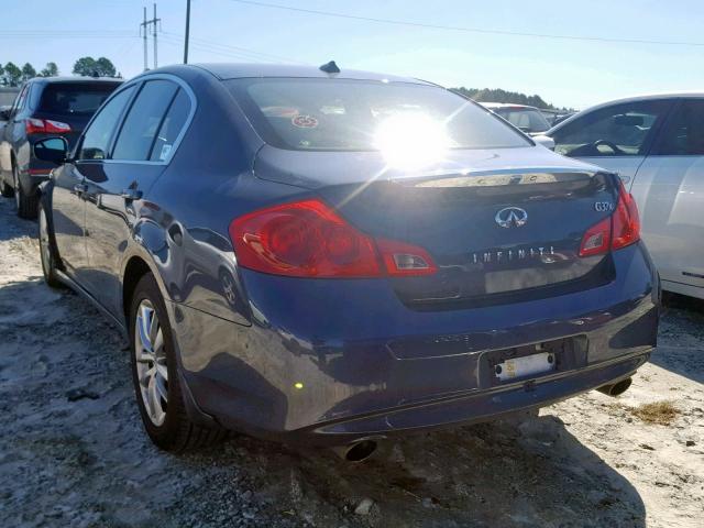 JNKCV61F69M360141 - 2009 INFINITI G37 BLUE photo 3