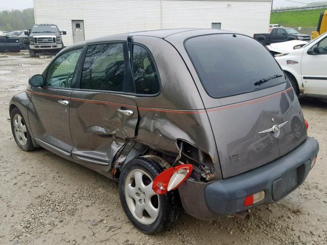 3C4FY58B22T340164 - 2002 CHRYSLER PT CRUISER GRAY photo 3