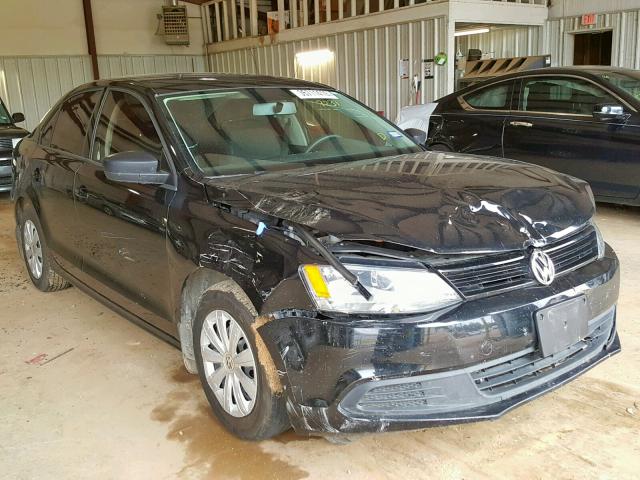 3VW2K7AJXEM399231 - 2014 VOLKSWAGEN JETTA BASE BLACK photo 1