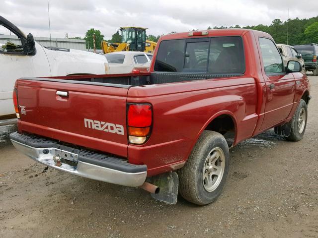 4F4YR12C9YTM05510 - 2000 MAZDA B2500 BURGUNDY photo 4