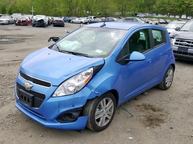 KL8CB6S96EC592010 - 2014 CHEVROLET SPARK LS BLUE photo 2