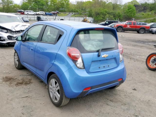 KL8CB6S96EC592010 - 2014 CHEVROLET SPARK LS BLUE photo 3