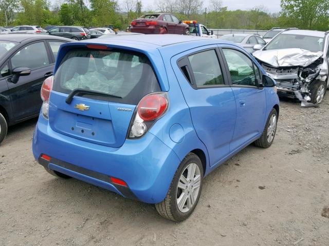 KL8CB6S96EC592010 - 2014 CHEVROLET SPARK LS BLUE photo 4