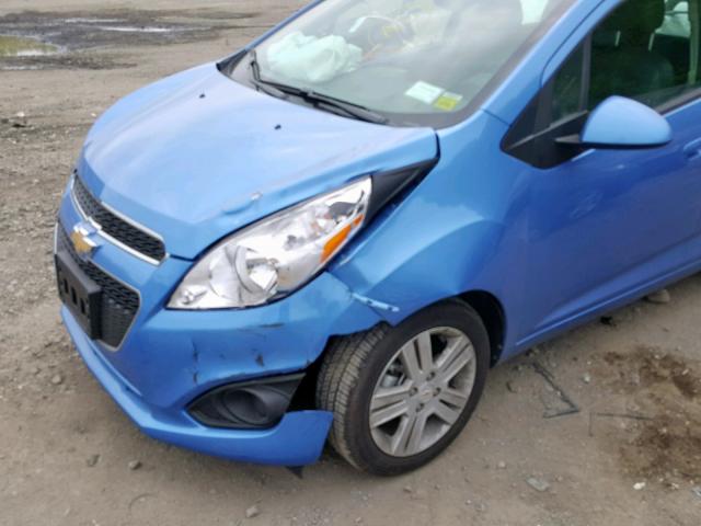 KL8CB6S96EC592010 - 2014 CHEVROLET SPARK LS BLUE photo 9