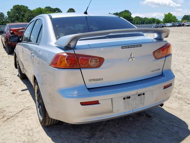 JA3AU16U38U034963 - 2008 MITSUBISHI LANCER DE SILVER photo 3