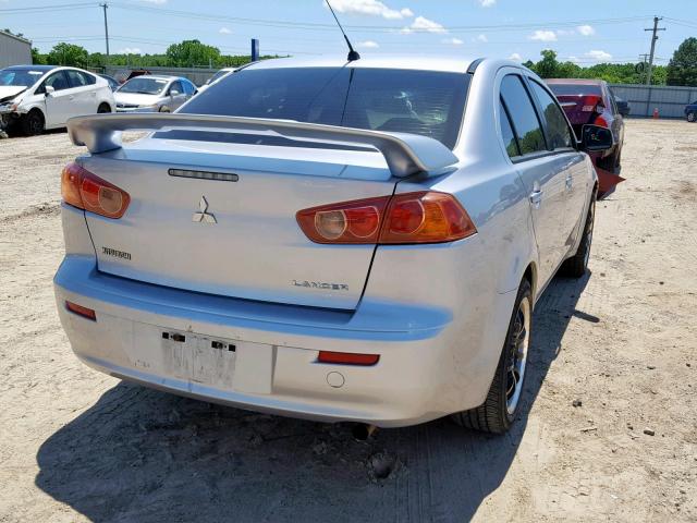 JA3AU16U38U034963 - 2008 MITSUBISHI LANCER DE SILVER photo 4