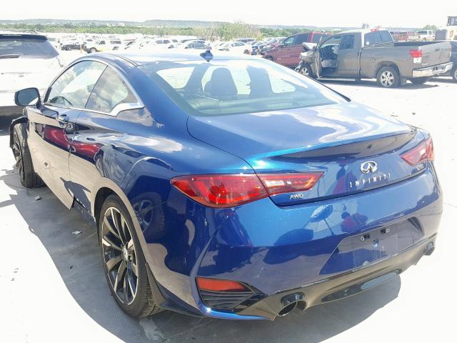 JN1EV7EL1HM552424 - 2017 INFINITI Q60 PREMIU BLUE photo 3