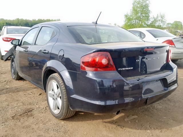 1B3BD2FGXBN551685 - 2011 DODGE AVENGER LU BLUE photo 3