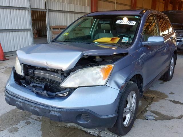 JHLRE38747C049676 - 2007 HONDA CR-V EXL BLUE photo 2