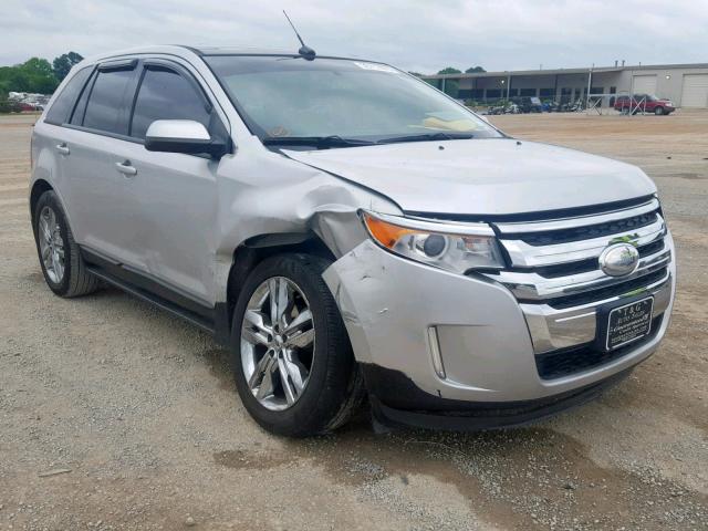 2FMDK3J95CBA47744 - 2012 FORD EDGE SEL SILVER photo 1