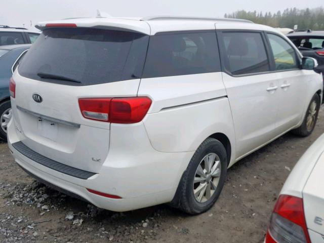 KNDMB5C19H6252240 - 2017 KIA SEDONA LX WHITE photo 4