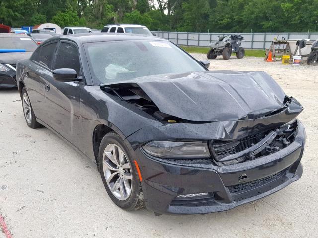 2C3CDXHG2FH857649 - 2015 DODGE CHARGER SX BLACK photo 1