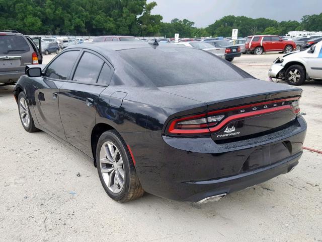 2C3CDXHG2FH857649 - 2015 DODGE CHARGER SX BLACK photo 3