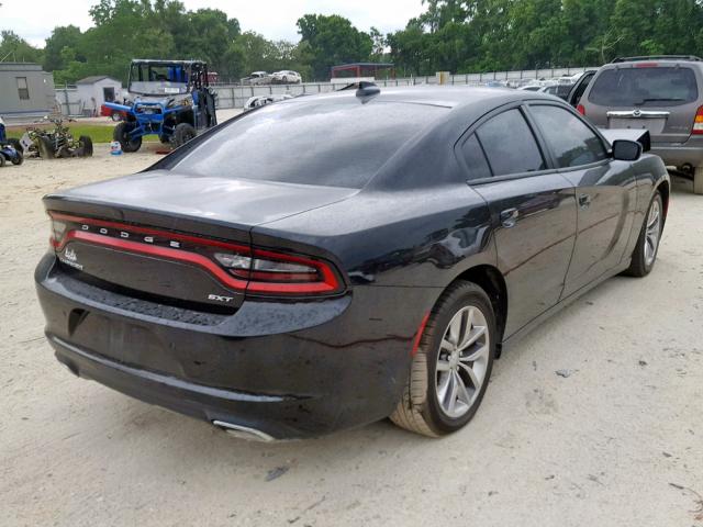 2C3CDXHG2FH857649 - 2015 DODGE CHARGER SX BLACK photo 4