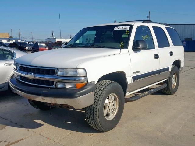 1GNEK13T3YJ173455 - 2000 CHEVROLET TAHOE K150 WHITE photo 2