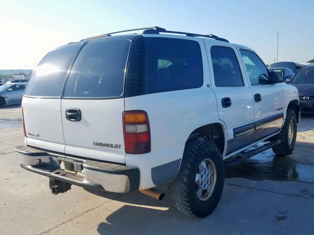 1GNEK13T3YJ173455 - 2000 CHEVROLET TAHOE K150 WHITE photo 4