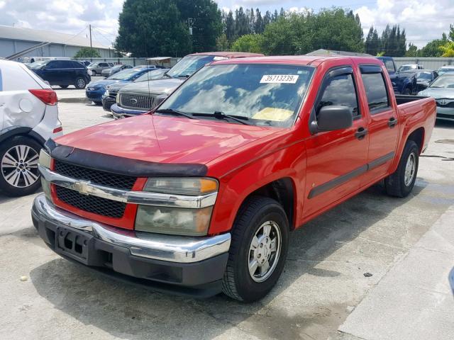 1GCCS136768141039 - 2006 CHEVROLET COLORADO RED photo 2