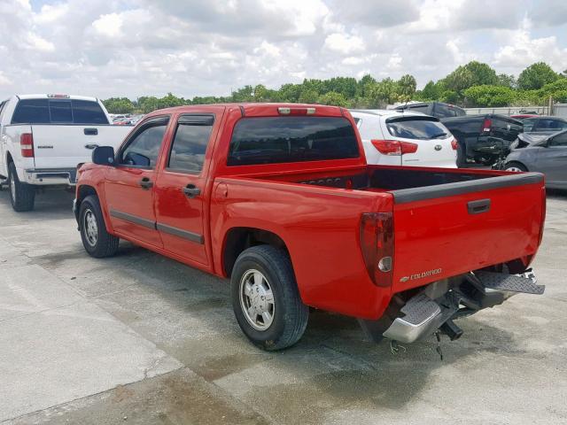 1GCCS136768141039 - 2006 CHEVROLET COLORADO RED photo 3