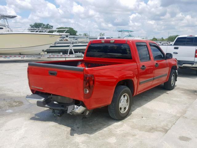 1GCCS136768141039 - 2006 CHEVROLET COLORADO RED photo 4