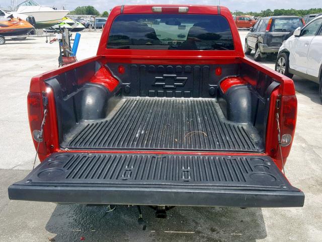 1GCCS136768141039 - 2006 CHEVROLET COLORADO RED photo 9