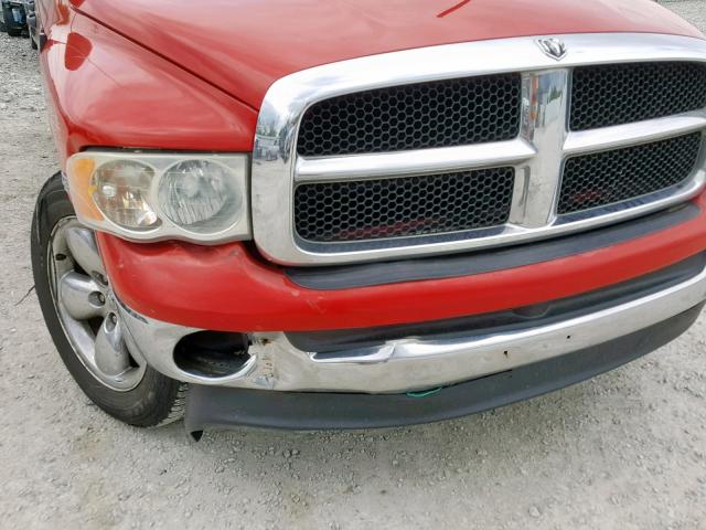 1D7HU18DX4J108684 - 2004 DODGE RAM 1500 S RED photo 9