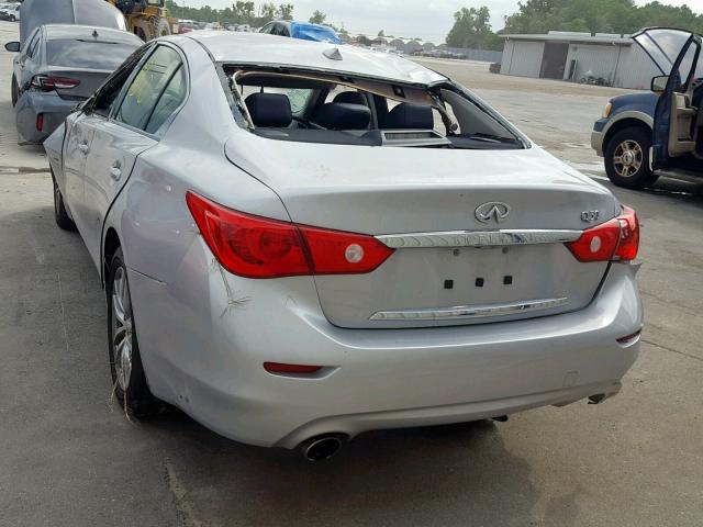 JN1CV7AP7GM200074 - 2016 INFINITI Q50 BASE SILVER photo 3