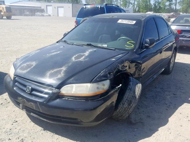 1HGCG16571A030045 - 2001 HONDA ACCORD EX BLACK photo 2