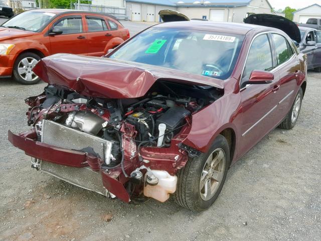 1G11C5SL4FF195518 - 2015 CHEVROLET MALIBU 1LT BURGUNDY photo 2