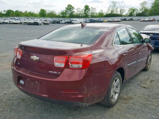 1G11C5SL4FF195518 - 2015 CHEVROLET MALIBU 1LT BURGUNDY photo 4