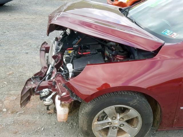 1G11C5SL4FF195518 - 2015 CHEVROLET MALIBU 1LT BURGUNDY photo 9