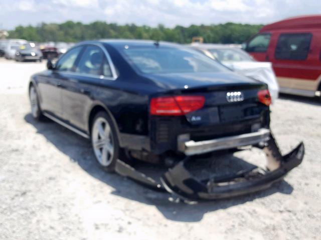 WAUAGAFD9DN000830 - 2013 AUDI A8 QUATTRO BLACK photo 3