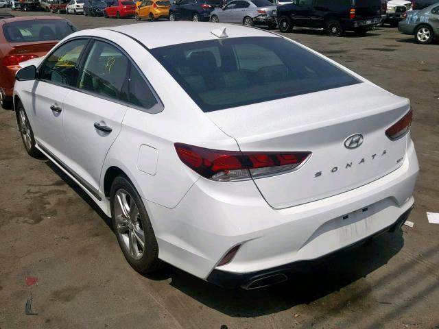 5NPE34AF3JH710084 - 2018 HYUNDAI SONATA SPO WHITE photo 3