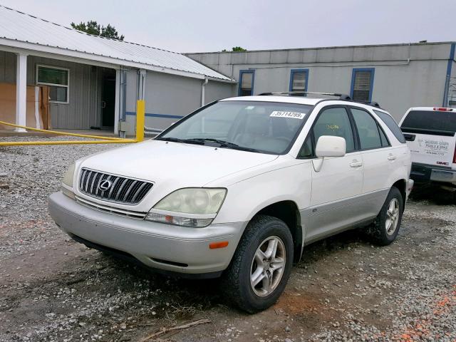 JTJHF10UX10214003 - 2001 LEXUS RX 300 WHITE photo 2