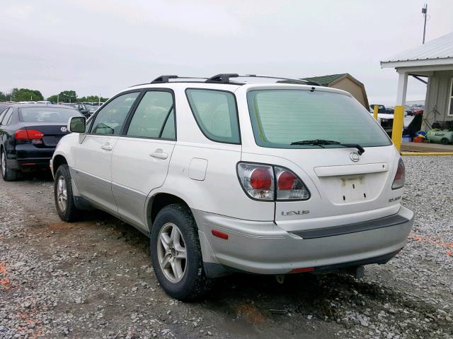 JTJHF10UX10214003 - 2001 LEXUS RX 300 WHITE photo 3