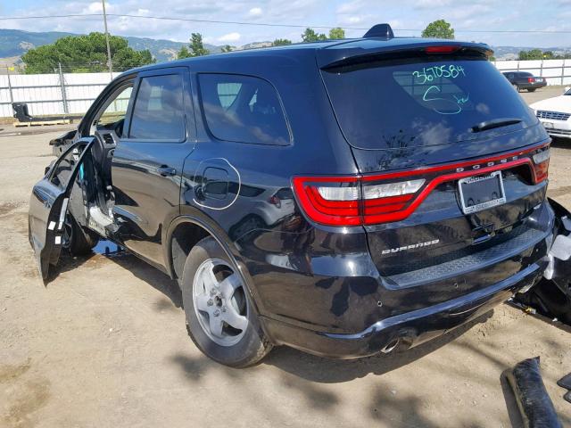 1C4RDHDG6HC869570 - 2017 DODGE DURANGO GT BLACK photo 3