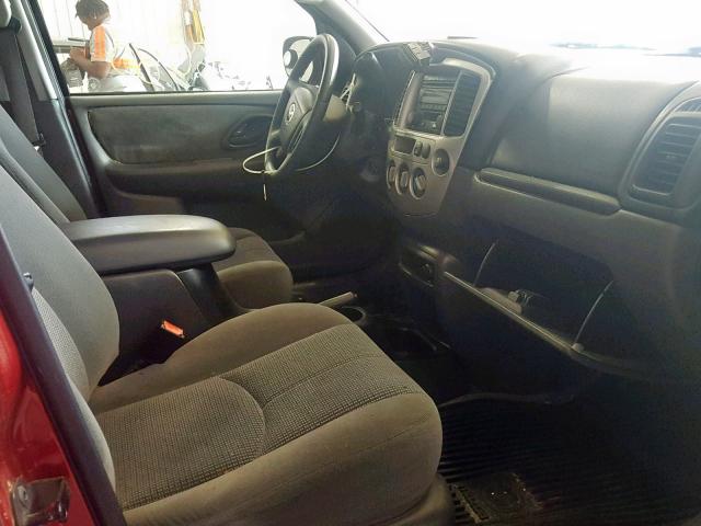 4F2YZ04134KM26741 - 2004 MAZDA TRIBUTE LX RED photo 5