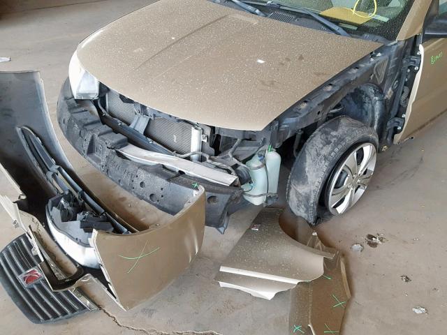 1G8AJ55F47Z183057 - 2007 SATURN ION LEVEL BEIGE photo 9