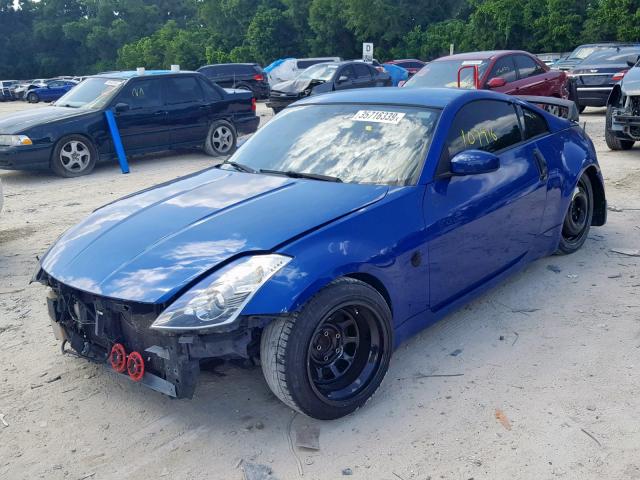 JN1AZ34D66M300929 - 2006 NISSAN 350Z COUPE BLUE photo 2