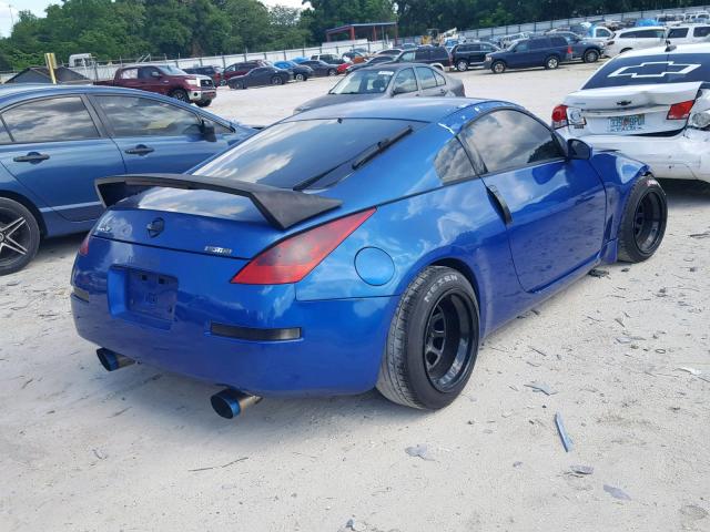 JN1AZ34D66M300929 - 2006 NISSAN 350Z COUPE BLUE photo 4