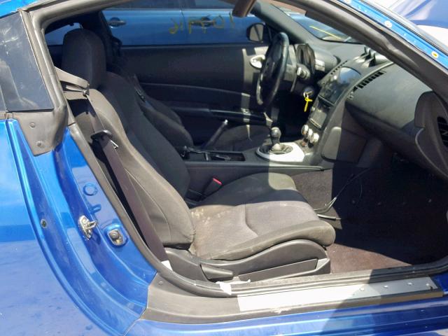 JN1AZ34D66M300929 - 2006 NISSAN 350Z COUPE BLUE photo 5