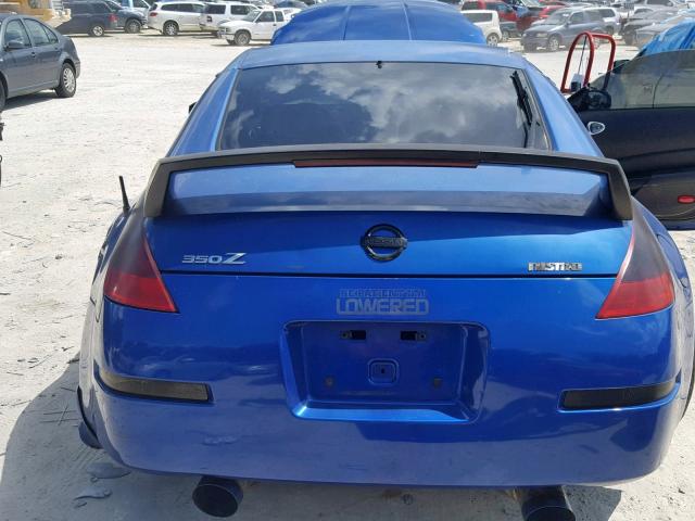 JN1AZ34D66M300929 - 2006 NISSAN 350Z COUPE BLUE photo 6