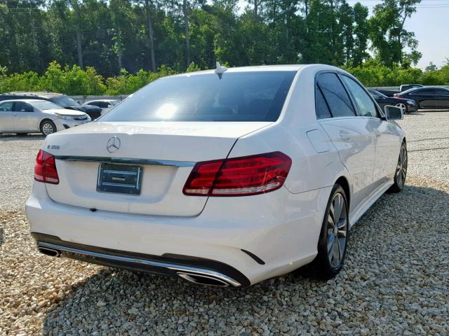 WDDHF5KB9EA997195 - 2014 MERCEDES-BENZ E 350 WHITE photo 4