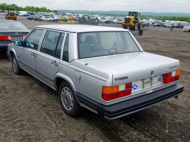 YV1FX8849H2187521 - 1987 VOLVO 740 GLE SILVER photo 3