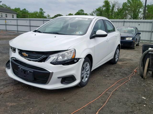 1G1JB5SH2H4154415 - 2017 CHEVROLET SONIC LS WHITE photo 2