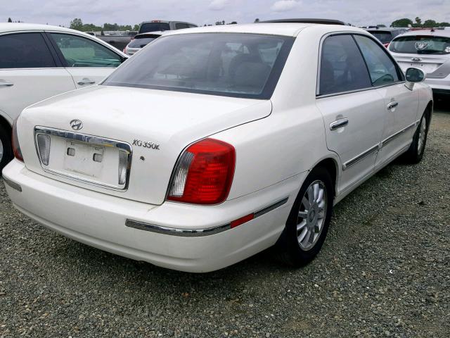 KMHFU45E25A425226 - 2005 HYUNDAI XG 350 WHITE photo 4