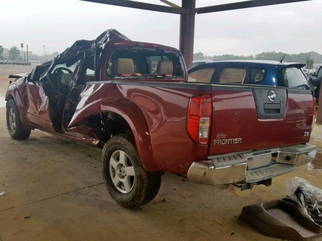 1N6AD09U37C413146 - 2007 NISSAN FRONTIER C RED photo 3