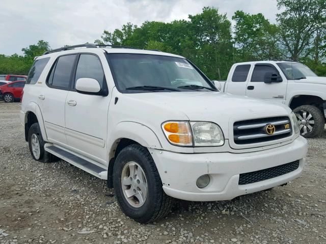 5TDBT48A72S132550 - 2002 TOYOTA SEQUOIA LI WHITE photo 1